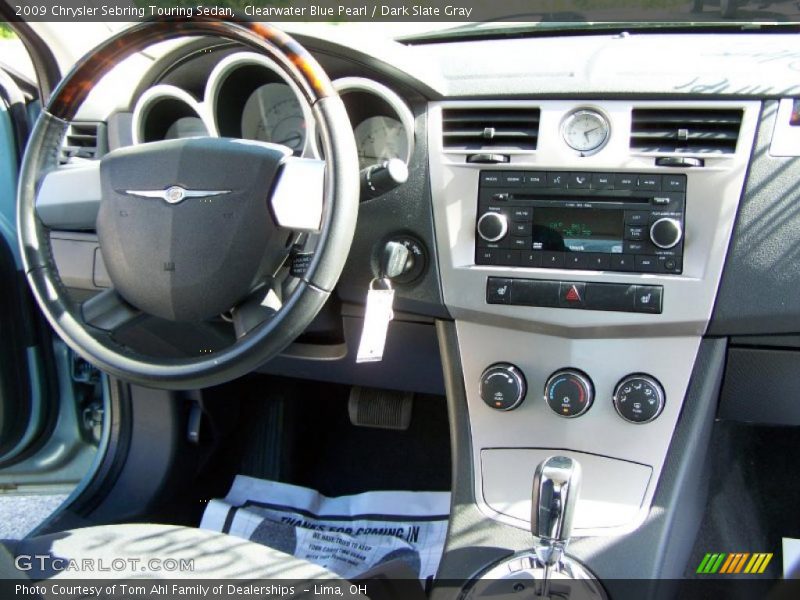 Clearwater Blue Pearl / Dark Slate Gray 2009 Chrysler Sebring Touring Sedan