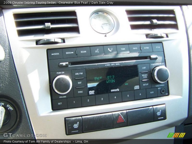 Clearwater Blue Pearl / Dark Slate Gray 2009 Chrysler Sebring Touring Sedan