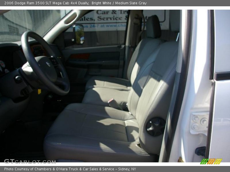 Bright White / Medium Slate Gray 2006 Dodge Ram 3500 SLT Mega Cab 4x4 Dually