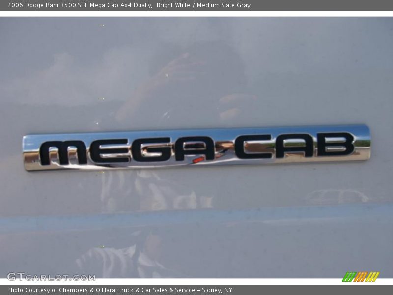 Bright White / Medium Slate Gray 2006 Dodge Ram 3500 SLT Mega Cab 4x4 Dually