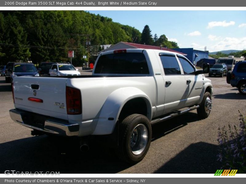 Bright White / Medium Slate Gray 2006 Dodge Ram 3500 SLT Mega Cab 4x4 Dually