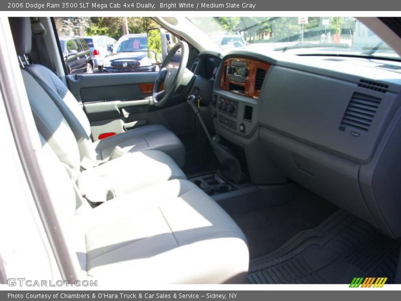 Bright White / Medium Slate Gray 2006 Dodge Ram 3500 SLT Mega Cab 4x4 Dually