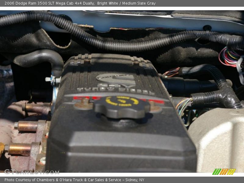 Bright White / Medium Slate Gray 2006 Dodge Ram 3500 SLT Mega Cab 4x4 Dually