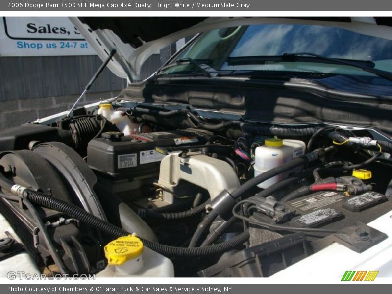 Bright White / Medium Slate Gray 2006 Dodge Ram 3500 SLT Mega Cab 4x4 Dually