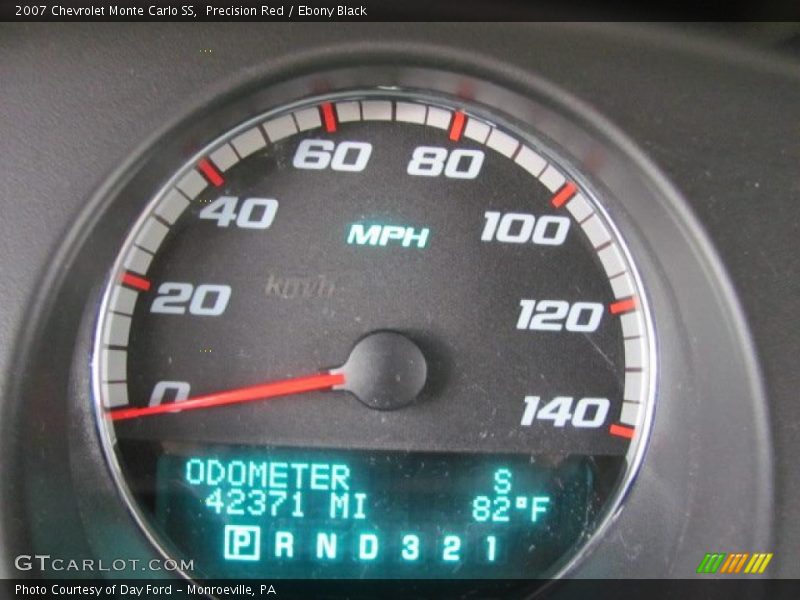 Precision Red / Ebony Black 2007 Chevrolet Monte Carlo SS