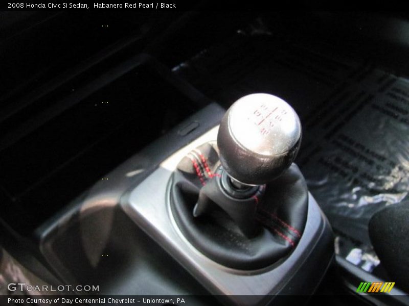 Habanero Red Pearl / Black 2008 Honda Civic Si Sedan