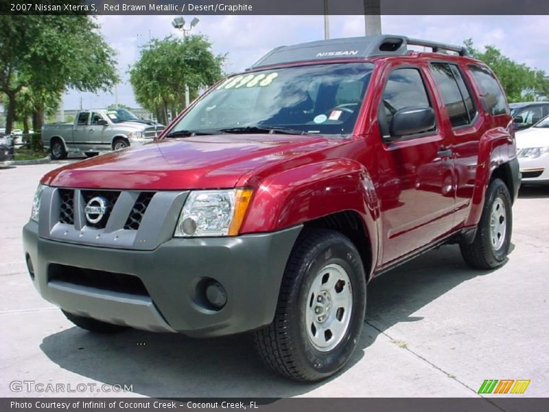 Red Brawn Metallic / Desert/Graphite 2007 Nissan Xterra S