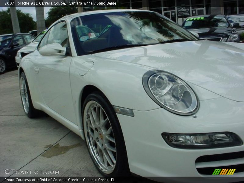 Carrara White / Sand Beige 2007 Porsche 911 Carrera Coupe
