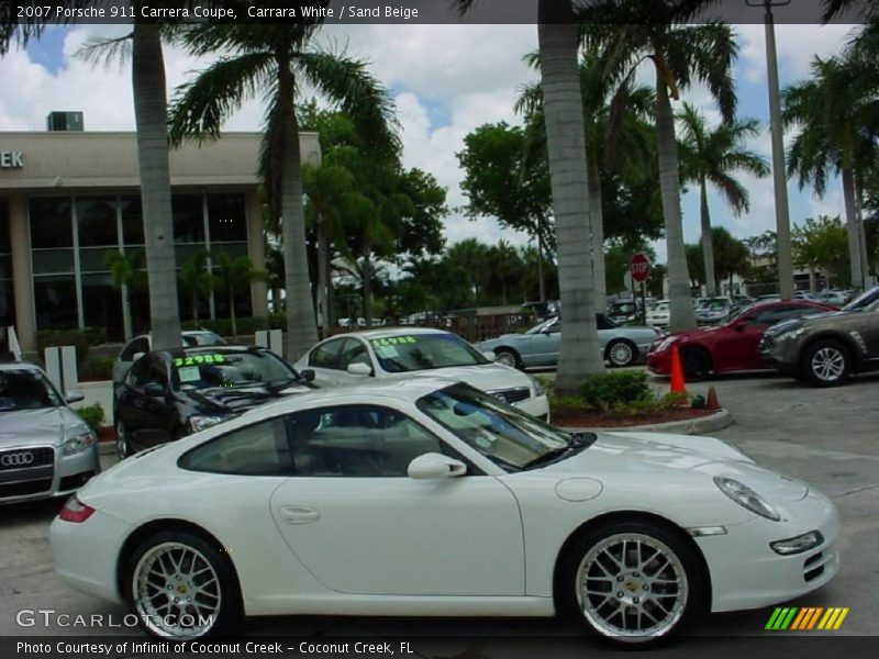 Carrara White / Sand Beige 2007 Porsche 911 Carrera Coupe