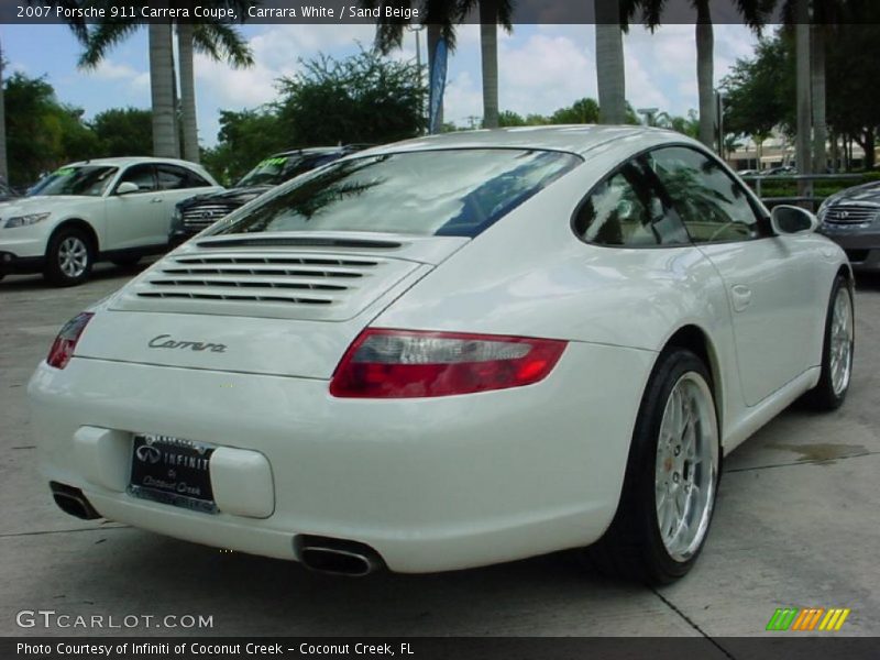 Carrara White / Sand Beige 2007 Porsche 911 Carrera Coupe