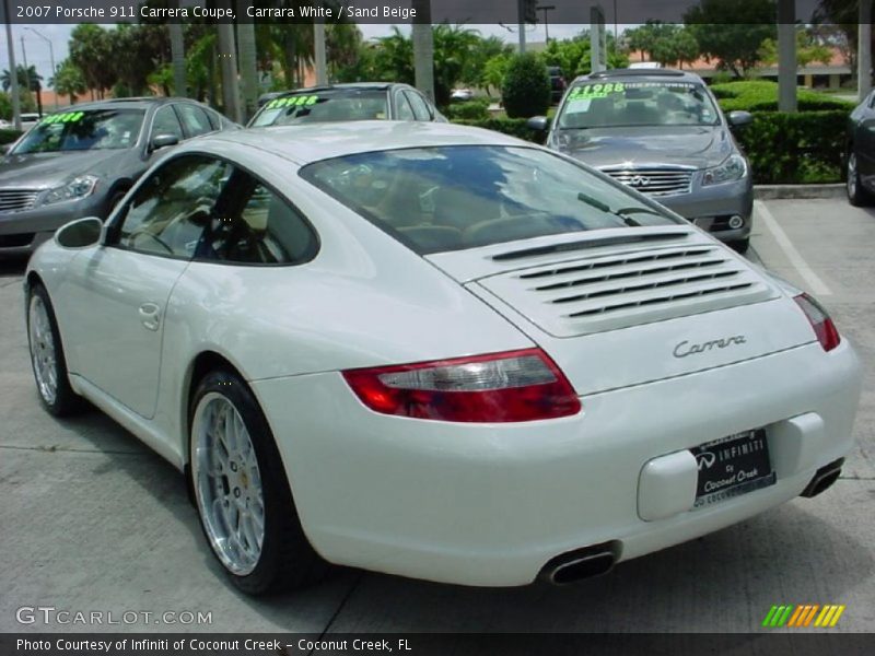 Carrara White / Sand Beige 2007 Porsche 911 Carrera Coupe