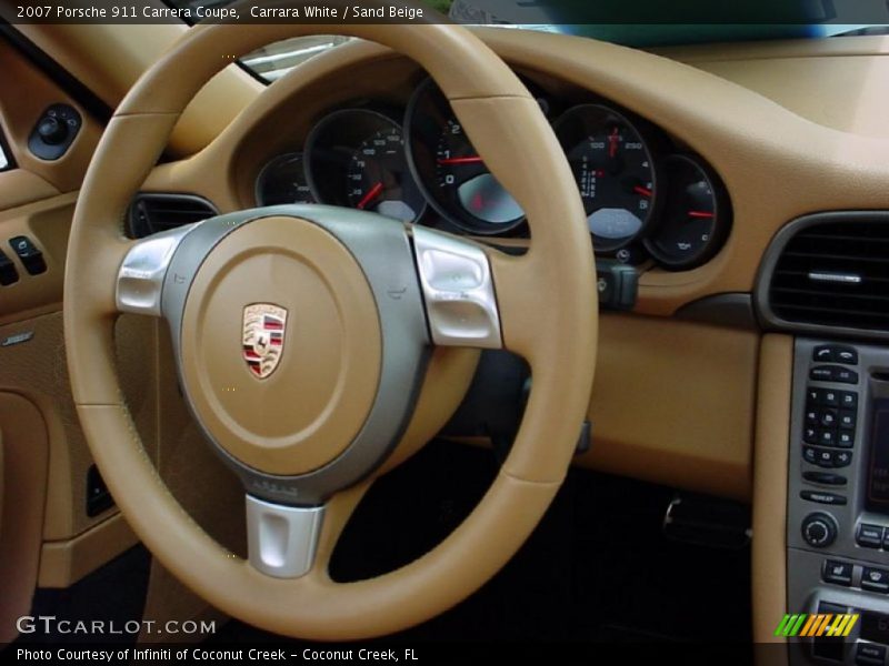 Carrara White / Sand Beige 2007 Porsche 911 Carrera Coupe