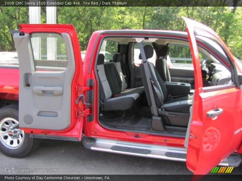 Fire Red / Dark Titanium 2008 GMC Sierra 1500 Extended Cab 4x4