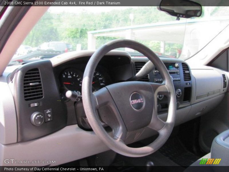 Fire Red / Dark Titanium 2008 GMC Sierra 1500 Extended Cab 4x4