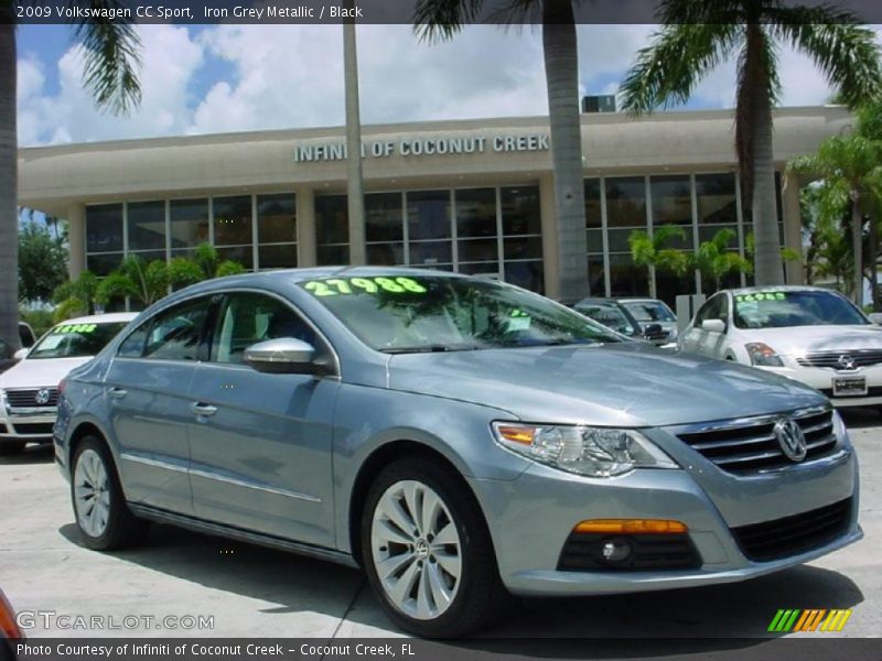 Iron Grey Metallic / Black 2009 Volkswagen CC Sport