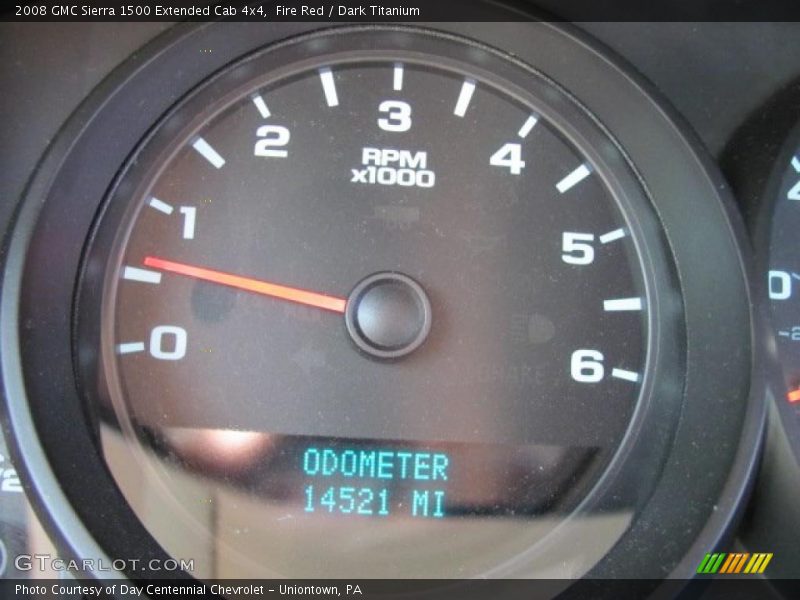 Fire Red / Dark Titanium 2008 GMC Sierra 1500 Extended Cab 4x4
