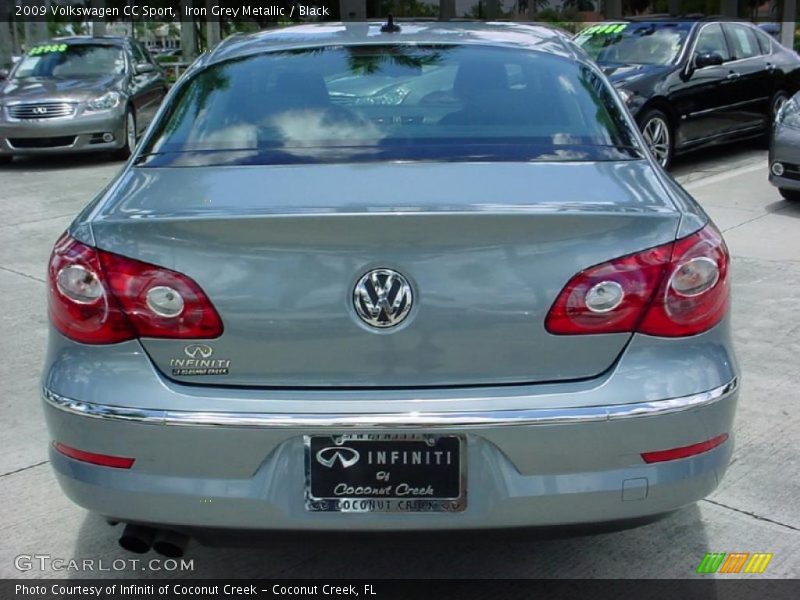 Iron Grey Metallic / Black 2009 Volkswagen CC Sport
