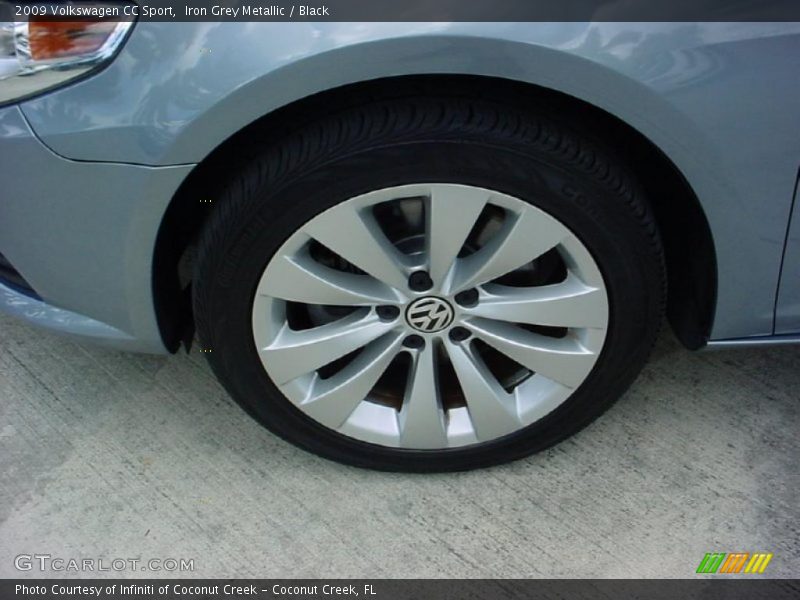 Iron Grey Metallic / Black 2009 Volkswagen CC Sport