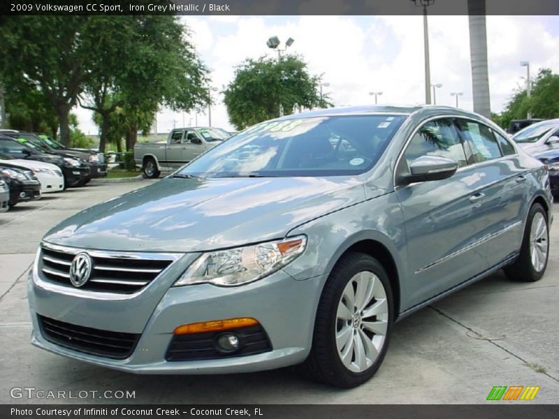 Iron Grey Metallic / Black 2009 Volkswagen CC Sport