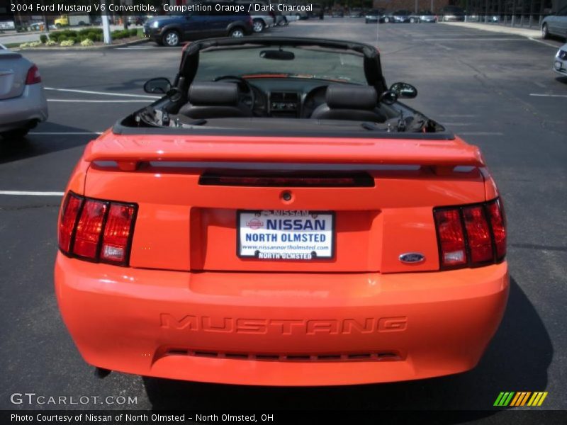 Competition Orange / Dark Charcoal 2004 Ford Mustang V6 Convertible