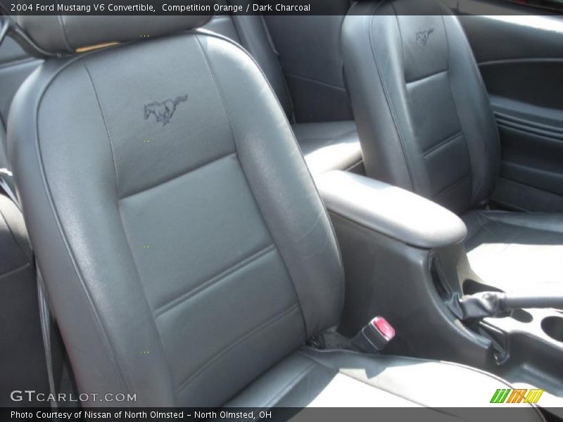 Competition Orange / Dark Charcoal 2004 Ford Mustang V6 Convertible