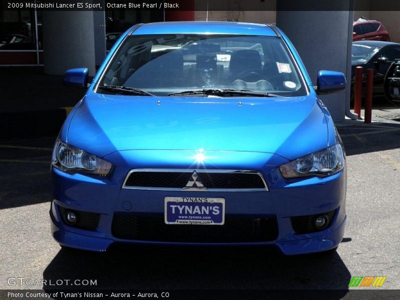 Octane Blue Pearl / Black 2009 Mitsubishi Lancer ES Sport