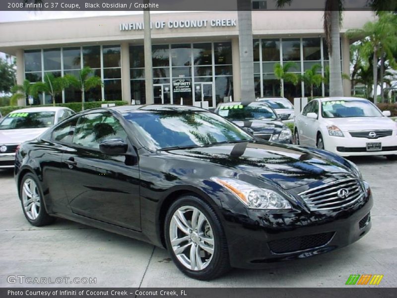 Black Obsidian / Graphite 2008 Infiniti G 37 Coupe