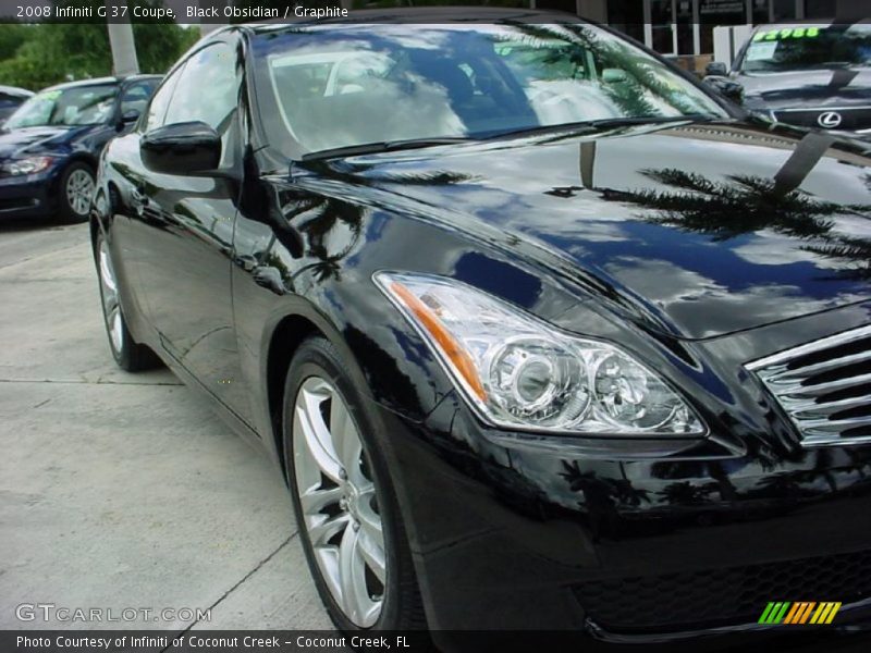 Black Obsidian / Graphite 2008 Infiniti G 37 Coupe