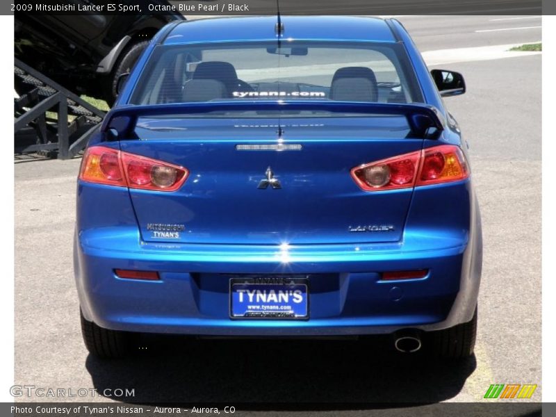 Octane Blue Pearl / Black 2009 Mitsubishi Lancer ES Sport