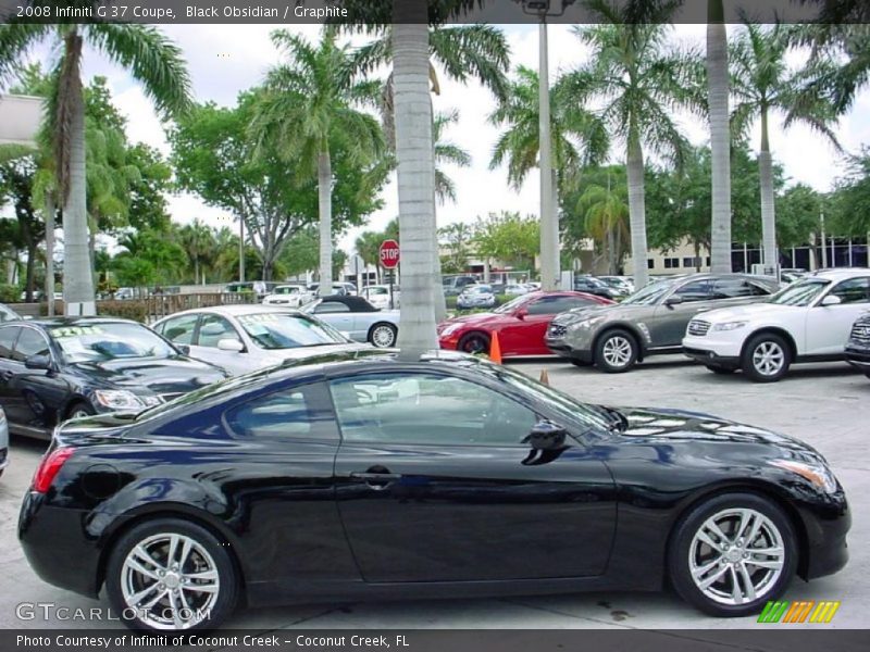 Black Obsidian / Graphite 2008 Infiniti G 37 Coupe