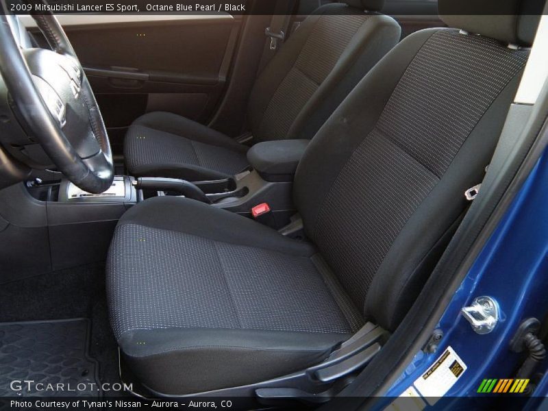 Octane Blue Pearl / Black 2009 Mitsubishi Lancer ES Sport