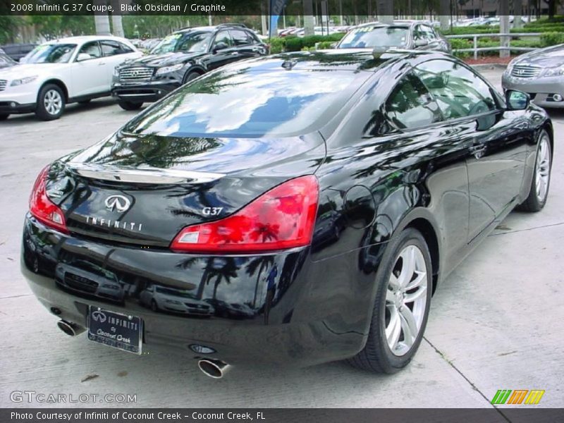 Black Obsidian / Graphite 2008 Infiniti G 37 Coupe