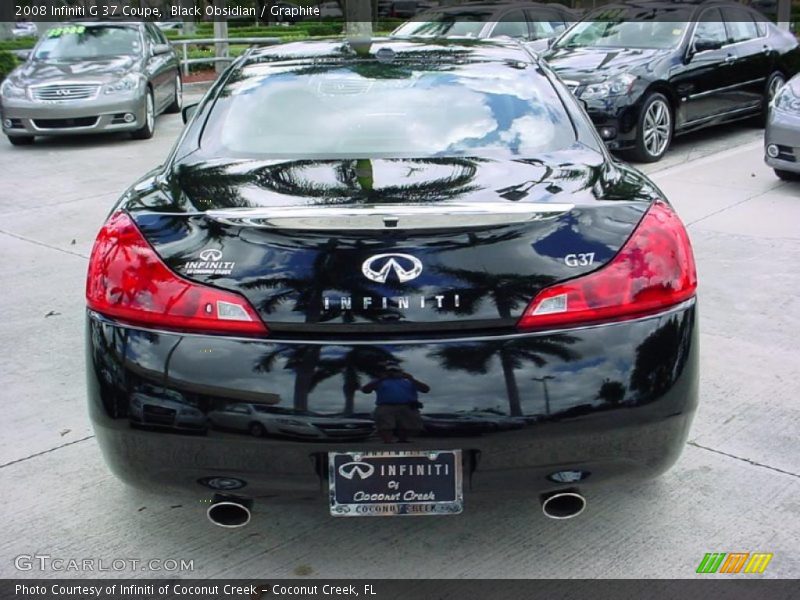 Black Obsidian / Graphite 2008 Infiniti G 37 Coupe