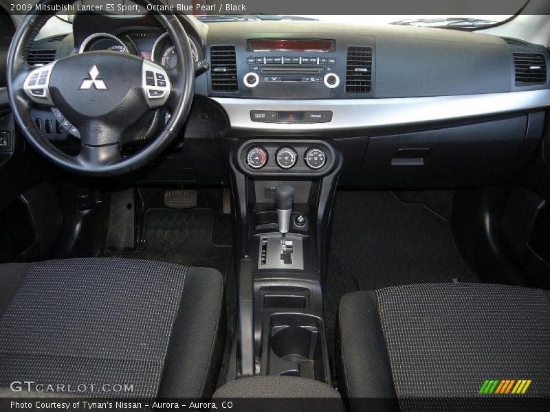 Octane Blue Pearl / Black 2009 Mitsubishi Lancer ES Sport