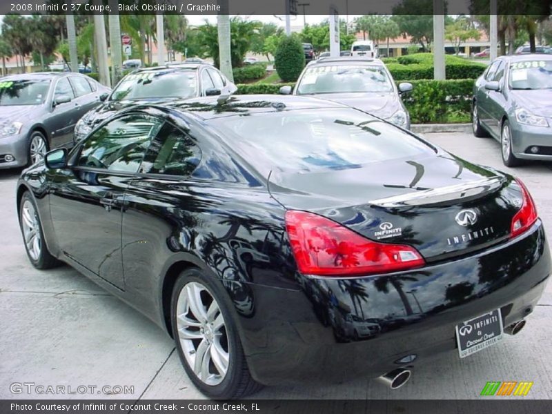 Black Obsidian / Graphite 2008 Infiniti G 37 Coupe