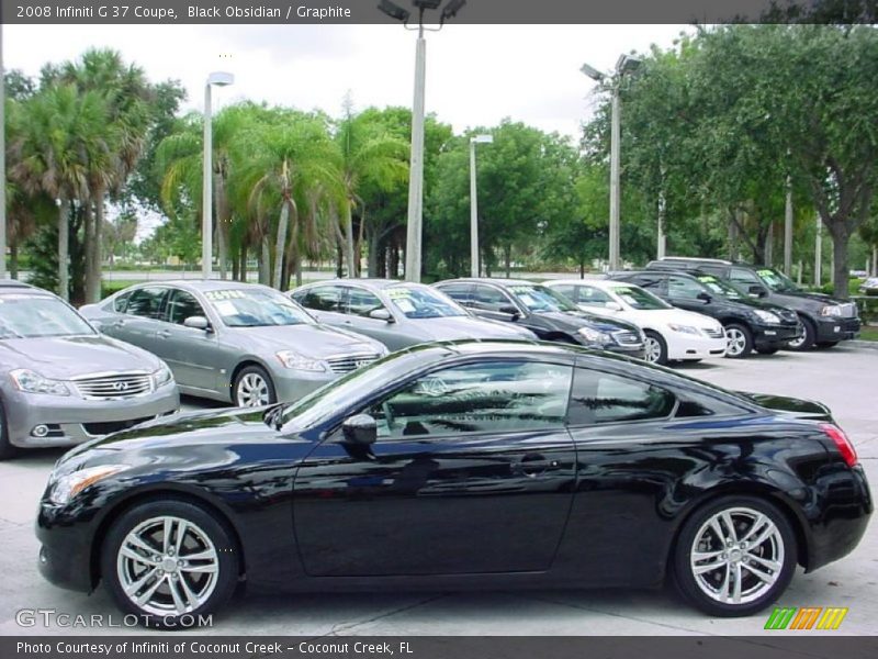 Black Obsidian / Graphite 2008 Infiniti G 37 Coupe