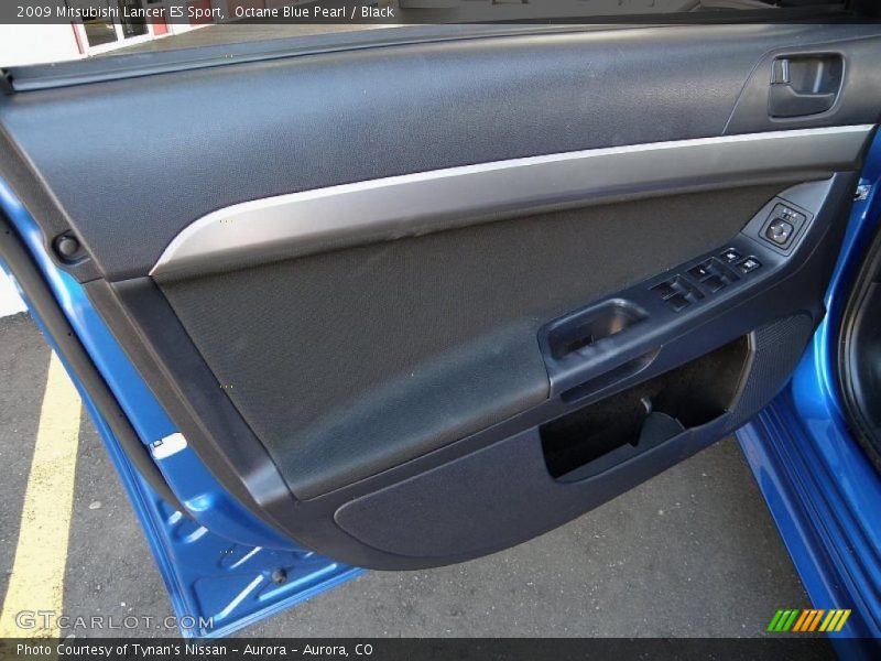 Octane Blue Pearl / Black 2009 Mitsubishi Lancer ES Sport