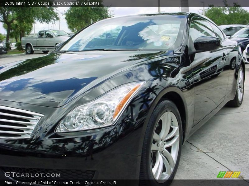 Black Obsidian / Graphite 2008 Infiniti G 37 Coupe