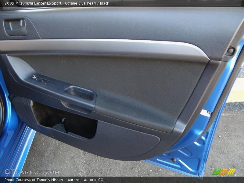 Octane Blue Pearl / Black 2009 Mitsubishi Lancer ES Sport