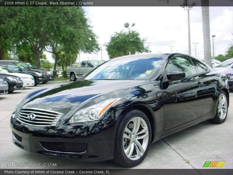 Black Obsidian / Graphite 2008 Infiniti G 37 Coupe