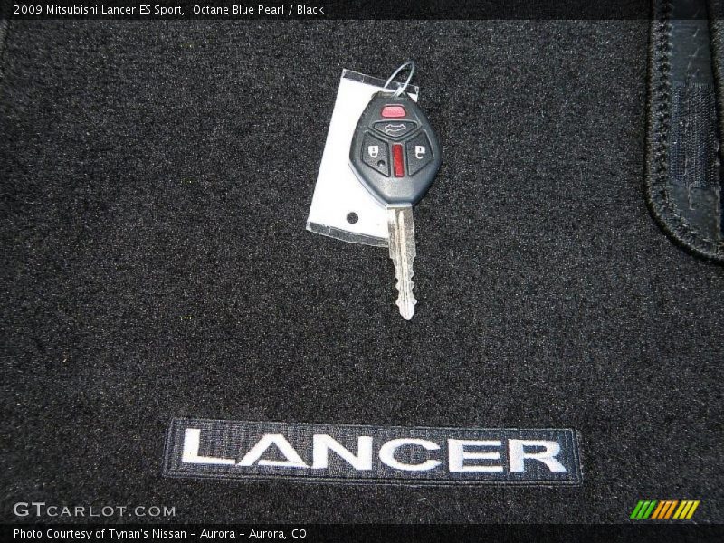 Octane Blue Pearl / Black 2009 Mitsubishi Lancer ES Sport