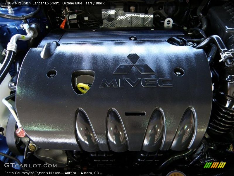 Octane Blue Pearl / Black 2009 Mitsubishi Lancer ES Sport