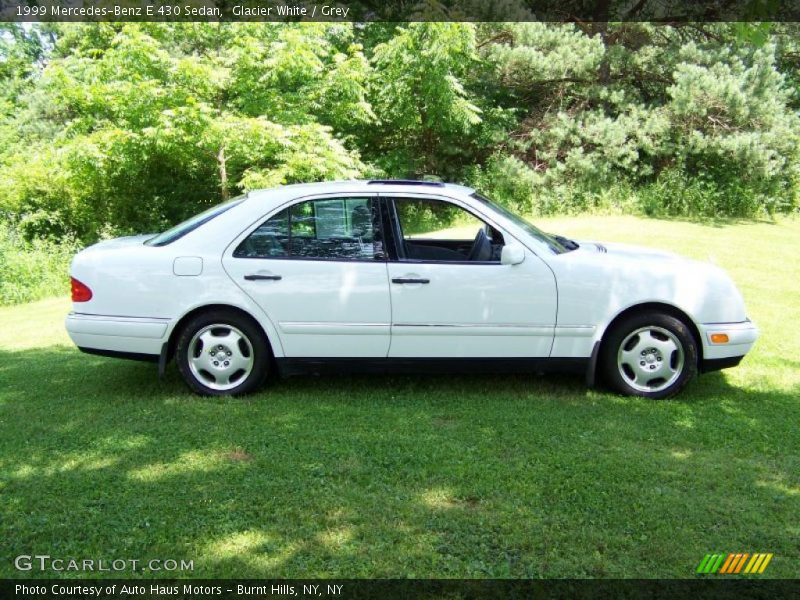 Glacier White / Grey 1999 Mercedes-Benz E 430 Sedan