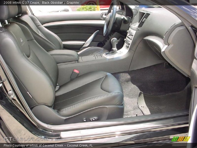 Black Obsidian / Graphite 2008 Infiniti G 37 Coupe