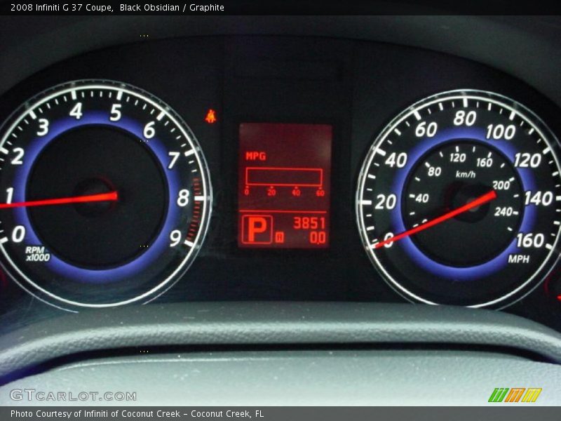 Black Obsidian / Graphite 2008 Infiniti G 37 Coupe
