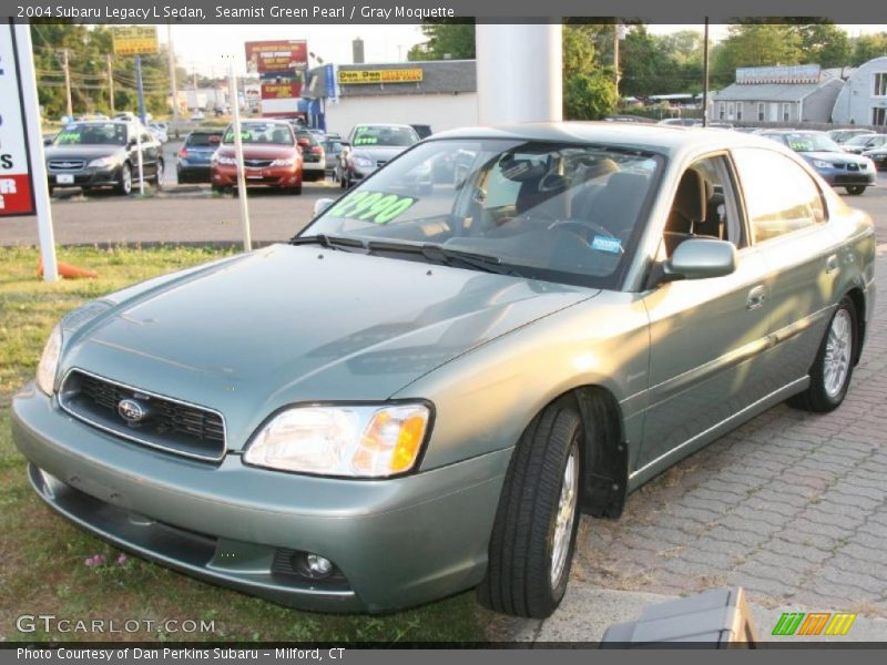 Seamist Green Pearl / Gray Moquette 2004 Subaru Legacy L Sedan