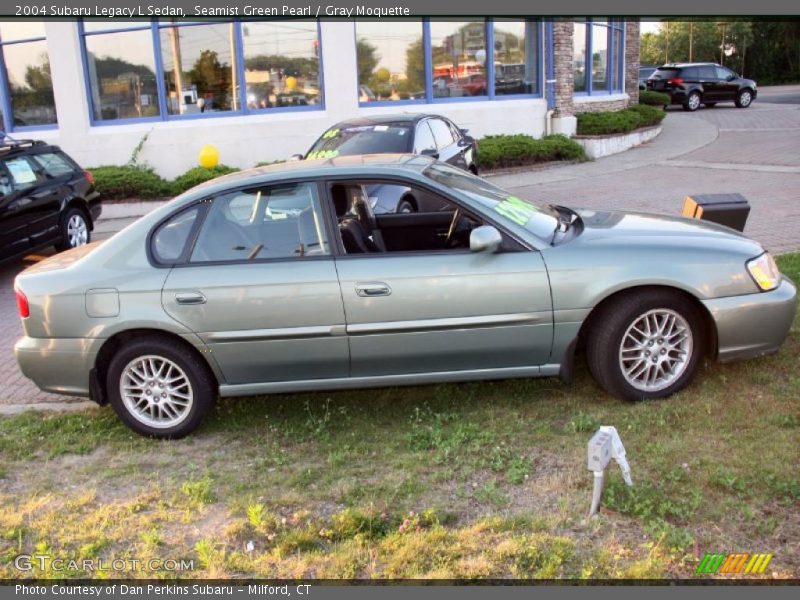 Seamist Green Pearl / Gray Moquette 2004 Subaru Legacy L Sedan