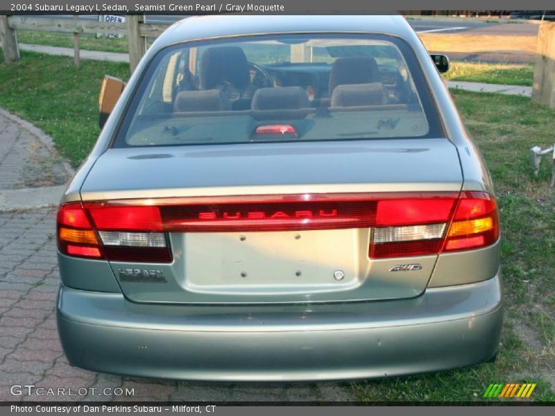 Seamist Green Pearl / Gray Moquette 2004 Subaru Legacy L Sedan