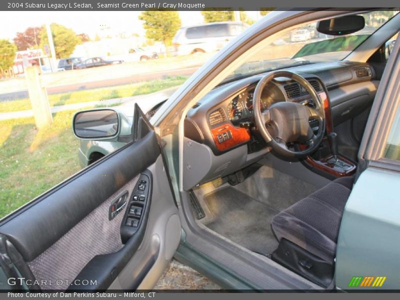 Seamist Green Pearl / Gray Moquette 2004 Subaru Legacy L Sedan