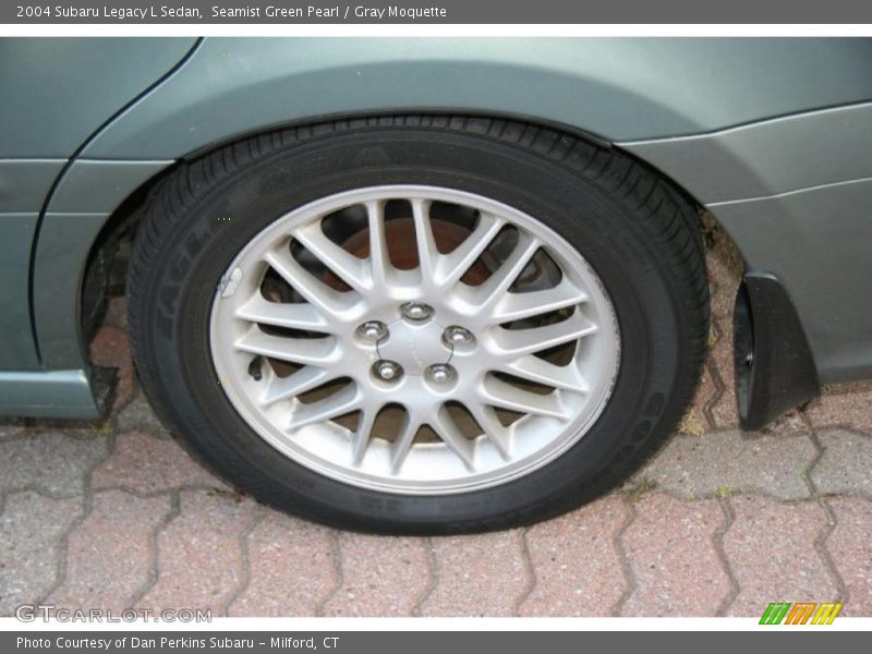 Seamist Green Pearl / Gray Moquette 2004 Subaru Legacy L Sedan